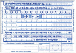 Zezwolenie Wędkarskie Mielno