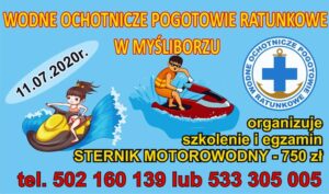 Szkolenie i egzamin na patent - Sternik Motorowy - WOPR Myślibórz